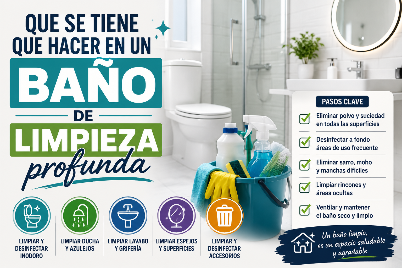 Curso Limpieza bano desocupado
